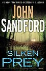 Book cover, Silken Prey, John Sandford (John Camp); 90x140