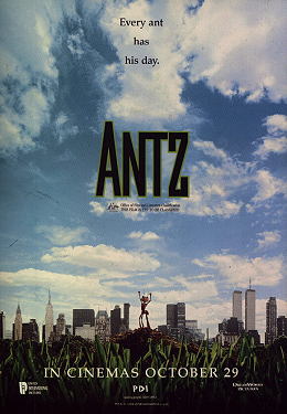 Movie Poster, Antz, Festivale film reviews; antz.jpg - 24111 Bytes