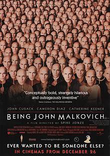 movie poster, Being John Malkovich, Festivale film review