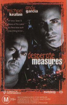 Movie Poster, Desperate Measures, Festivale film reviews section