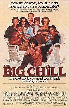 Movie poster, The Big Chill, Festivale film review; 220x346