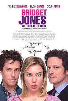 Movie poster, Bridget Jones Beyond the Edge of Reason; Festivale film review