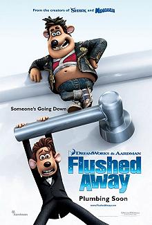 Movie Poster, Flushed Away; Festivale film review
