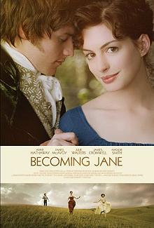 Movie poster, Becoming Jane; Festivale film review