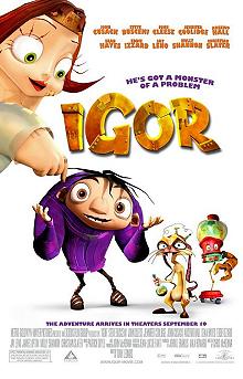 Movie poster, Igor; Festivale film review
