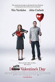 Movie poster, I Hate Valentine's Day; Festivale film review; 220x325