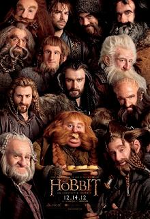 Movie poster, The Hobbit: An Unexpected Journey, Festivale film review; 220x320