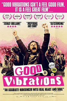 Movie poster, Good Vibrations, Festivale film review; x