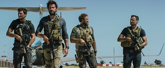 movie still, 13 Hours: The Secret Soldiers of Benghazi, Festivale film review page; 534x222
