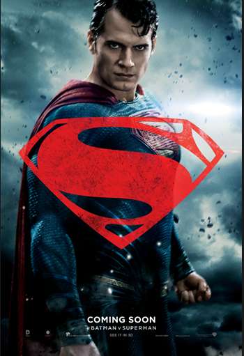 movie poster, Batman v Superman Dawn of Justice, Festivale film review; 350x511