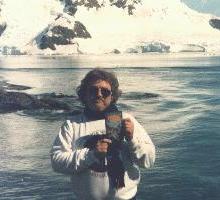 Writer Allan Cole in Antarctica 1989, photograph by Kathryn Cole