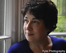 photograph, Joanne Harris by Jennifer Robertson, Kyte Photography; 220x177