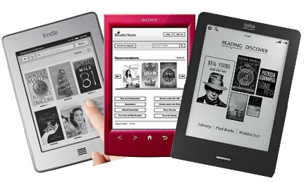 ereaders, comparative review and feature on usability; 431x260